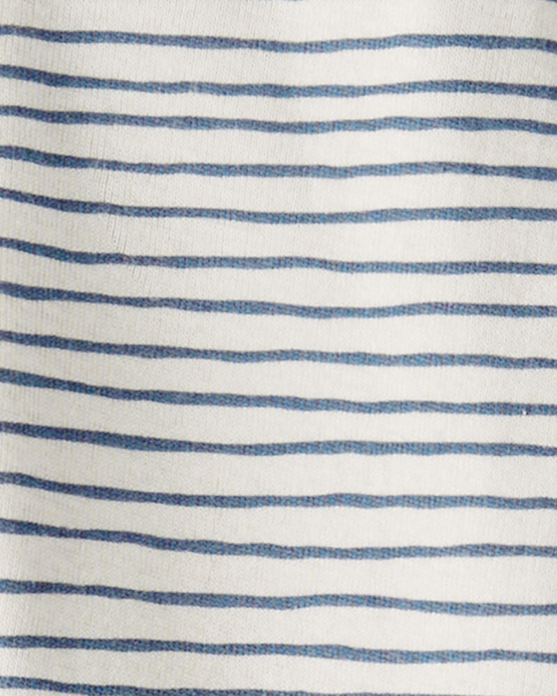 Baby Organic Cotton Sleeper Pyjamas in Stripes - Image 3